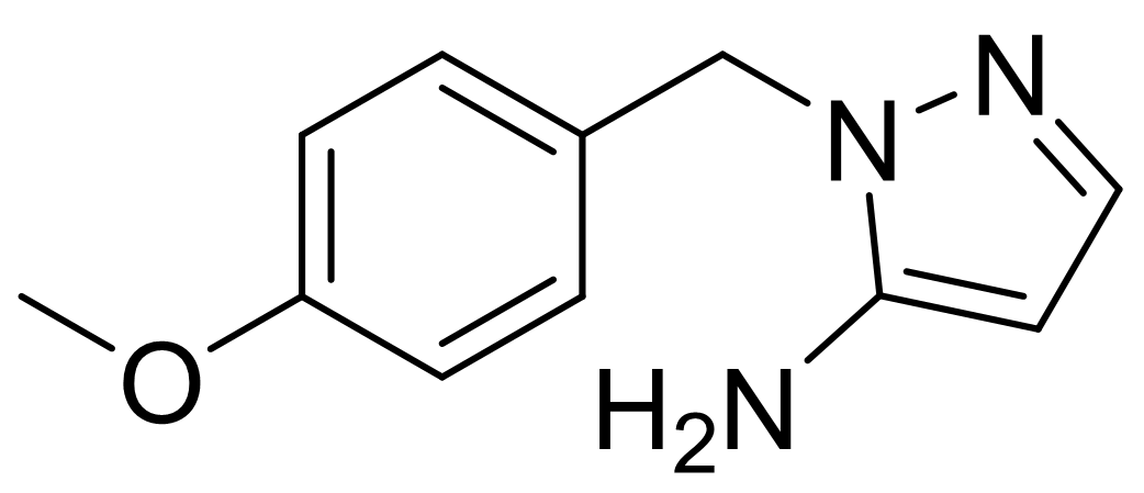 1-4-Methoxyphenylmethyl-1H-pyrazol-5-amine 2-(2,4-dichlorophenyl) piperazine