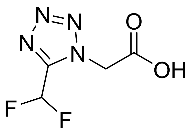 2-5-difluoromethyl-1H-tetrazol-1-ylacetic acid 2-(2,4-dichlorophenyl) piperazine