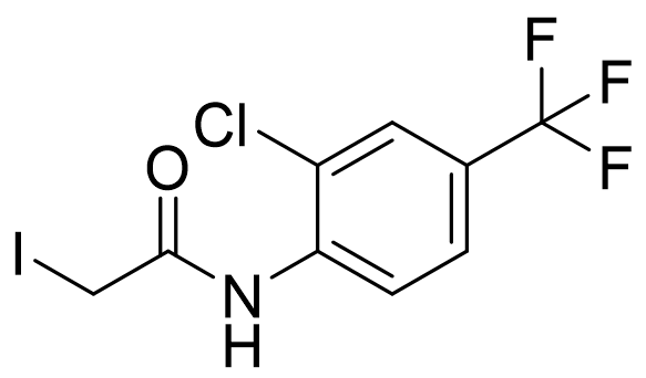 N-2-chloro-4-trifluoromethylphenyl-2-iodoacetamide N-(2-chloro-4-(trifluoromethyl)phenyl)-2-iodoacetamide